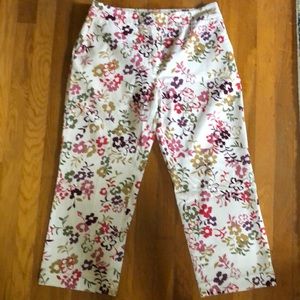Herman Geist Floral Capri Pants